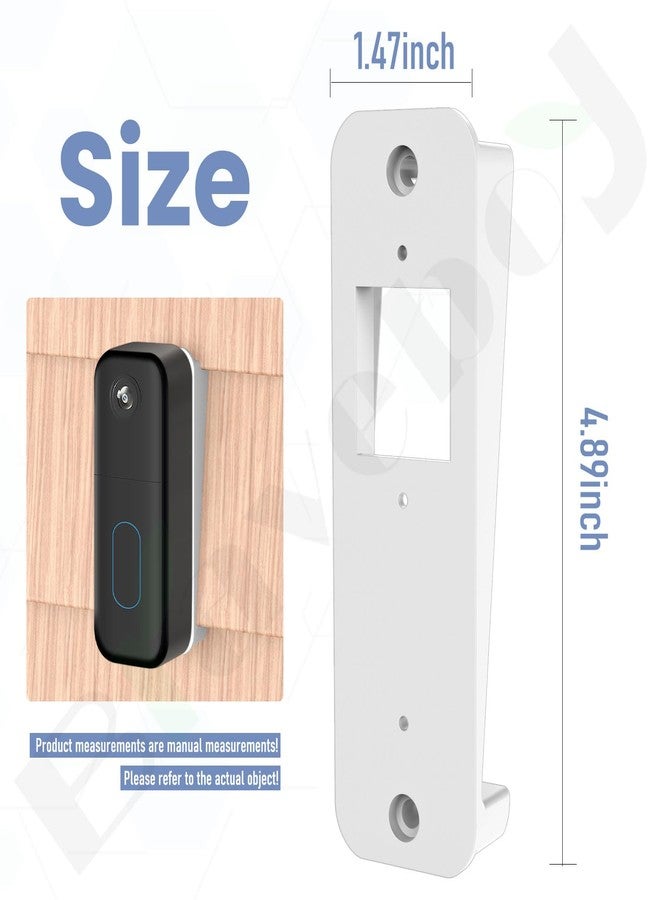 Braveboy Vinyl Siding Mount Compatible with Blink Doorbell, Doorbell Mount Angle Mount Wedge Use for Blink Video Doorbell, Included Mounting Hardware - Solve The Problem of The Doorbell Tilt - Image 2
