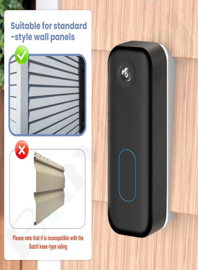 Braveboy Vinyl Siding Mount Compatible with Blink Doorbell, Doorbell Mount Angle Mount Wedge Use for Blink Video Doorbell, Included Mounting Hardware - Solve The Problem of The Doorbell Tilt - Image 4