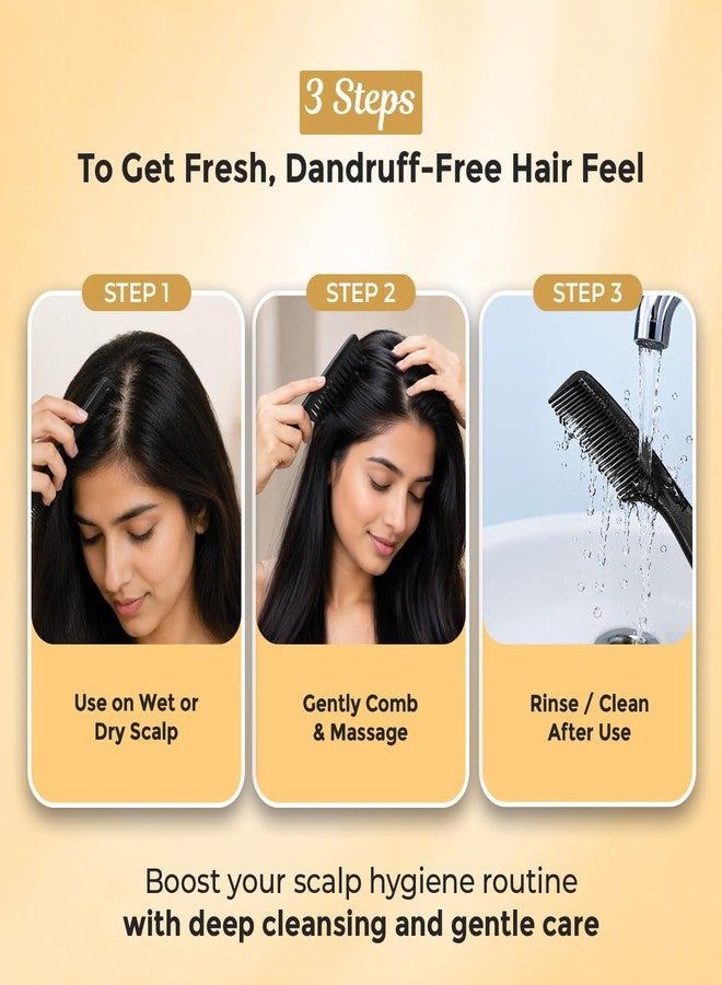 Sanfe Dandruff Care Advanced Scalp Cleaning Comb For Healthy Scalp | 1 Unit - Image 5