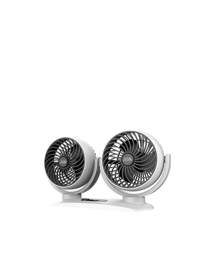 مروحة سيارة USB مزدوجة بثلاث سرعات - Image 1