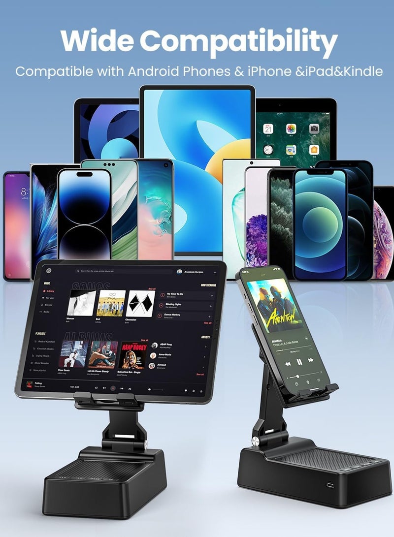 Beauenty Birthday Gifts for Men Women, Phone Stand with Bluetooth Speaker, HD Surround Sound Speaker, Compatible with All iPhone/Android Phones iPad Kindle, Cool Gadget Gift for Men Women Dad Mom  Birthday - Image 4
