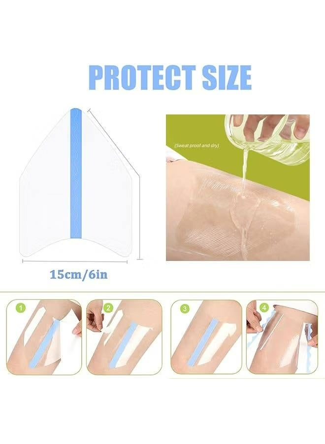 10 قطع من ملصقات الفخذ الداخلية المضادة للاحتكاك - وسادة منع احتكاك الفخذين - أشرطة الفخذ غير المرئية للاحتكاك - رقع حماية شفافة للجلد - Image 2