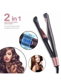 KUYING Spiral Twist Curling Iron Dual-Purpose Straight Hair Straightener Curling Iron  - Image 1