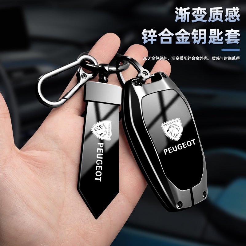Suitable For Peugeot 308 Key Case 408X Car 5008 4008 3008 Key Case 408 Buckle 580L Shell - Image 2