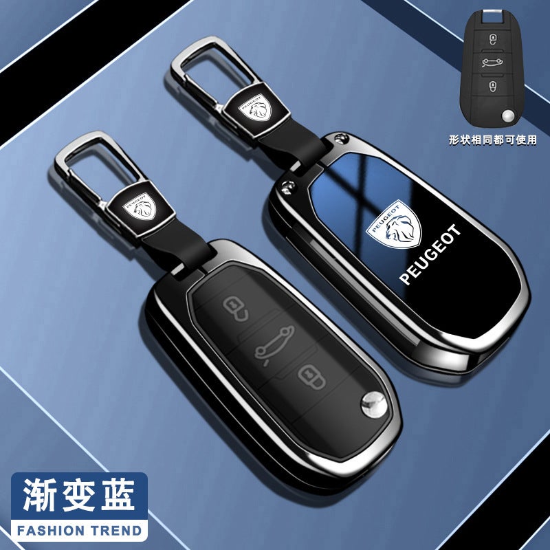 Suitable For Peugeot 308 Key Case 408X Car 5008 4008 3008 Key Case 408 Buckle 580L Shell - Image 1