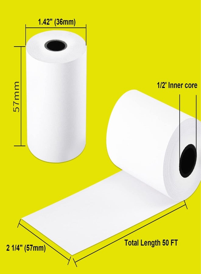 FungLam Thermal Receipt Paper POS Cash Register Paper Rolls 2 1/4" x 50' (100 Rolls) - Image 2