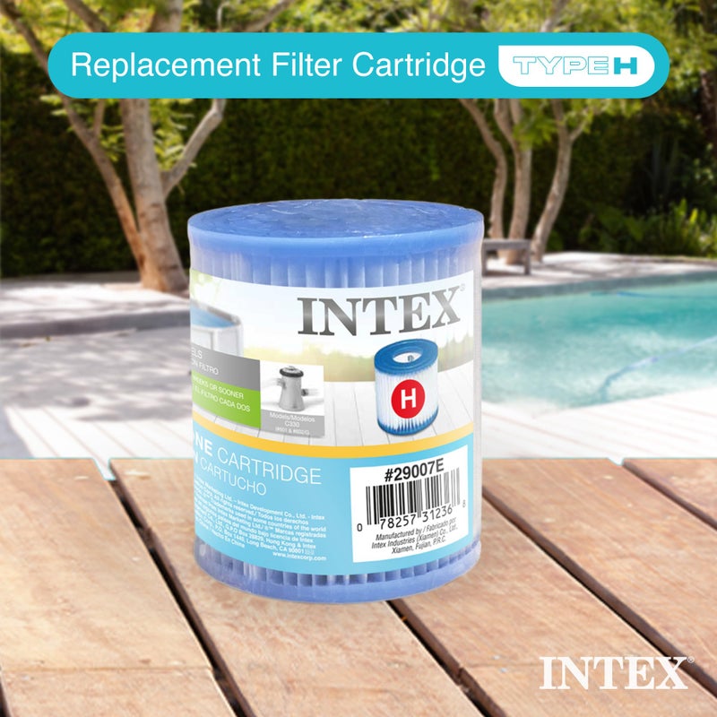 Intex Swimming Pool Easy Set Filter Cartridge Replacement Type H for Filter Pumps 28601 & 28602 (12 Pack) - Image 2