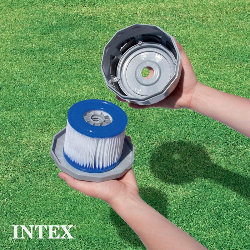 Intex Swimming Pool Easy Set Filter Cartridge Replacement Type H for Filter Pumps 28601 & 28602 (12 Pack) - Image 5