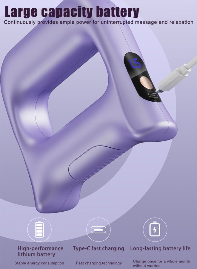 Super ZYouth Mini Massage Gun Deep Tissues Muscle Massager Ring With 3 Modes, 5 Speeds for Muscle Fatigue And Toning, Portable Massage Device for Shoulder, Waist And Leg. The Best Gift  - Image 2