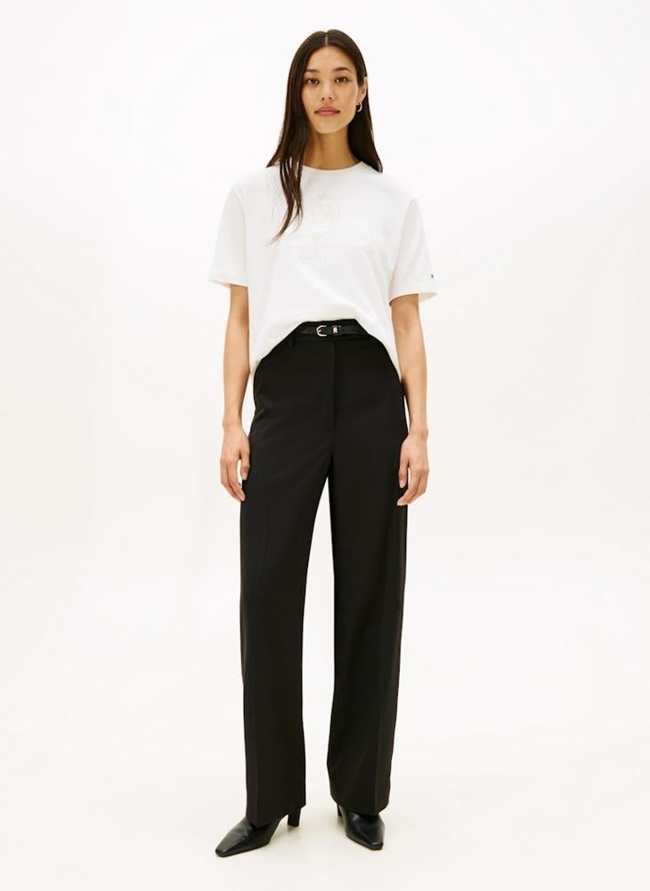 TOMMY HILFIGER Graphic Crew Neck T-Shirt - Image 4