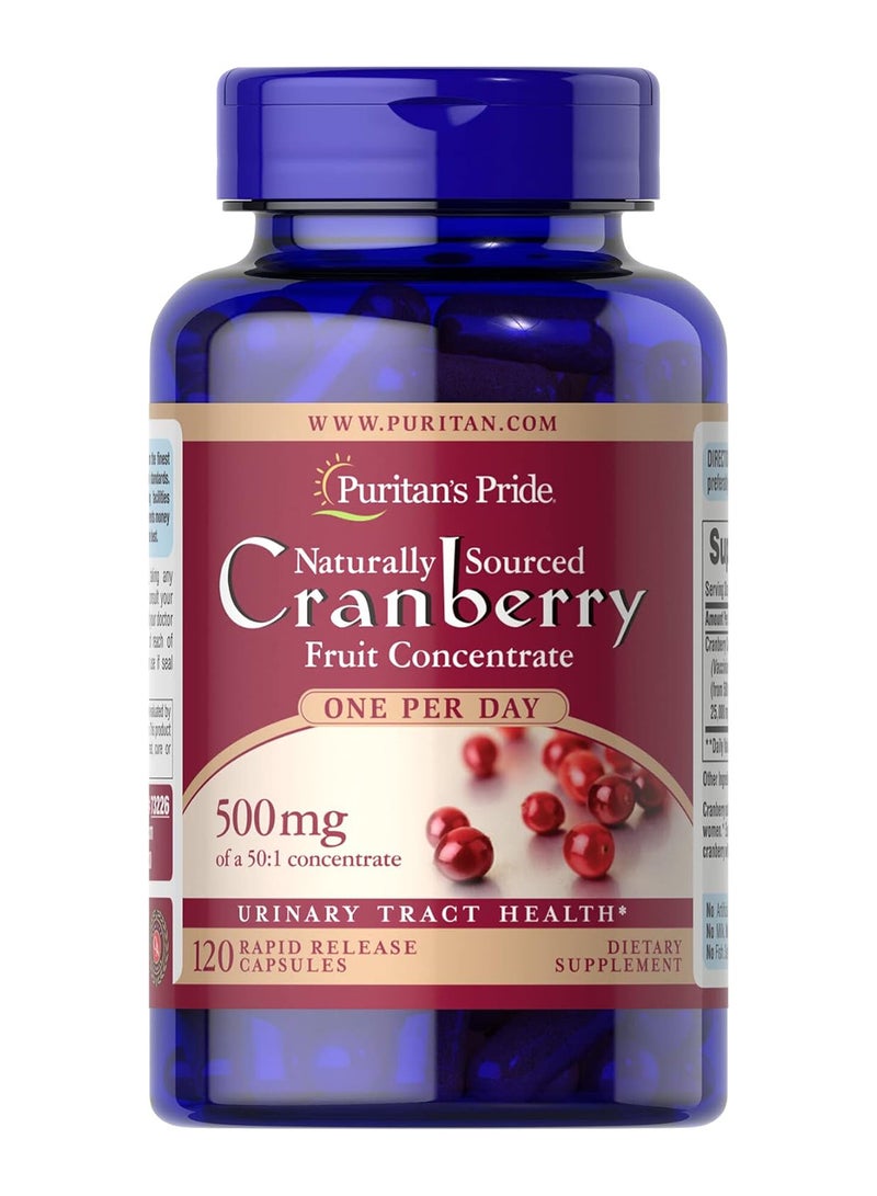 Puritan's Pride Cranberry  he Urinary Tract 120 Ct 4 month supply - Image 1