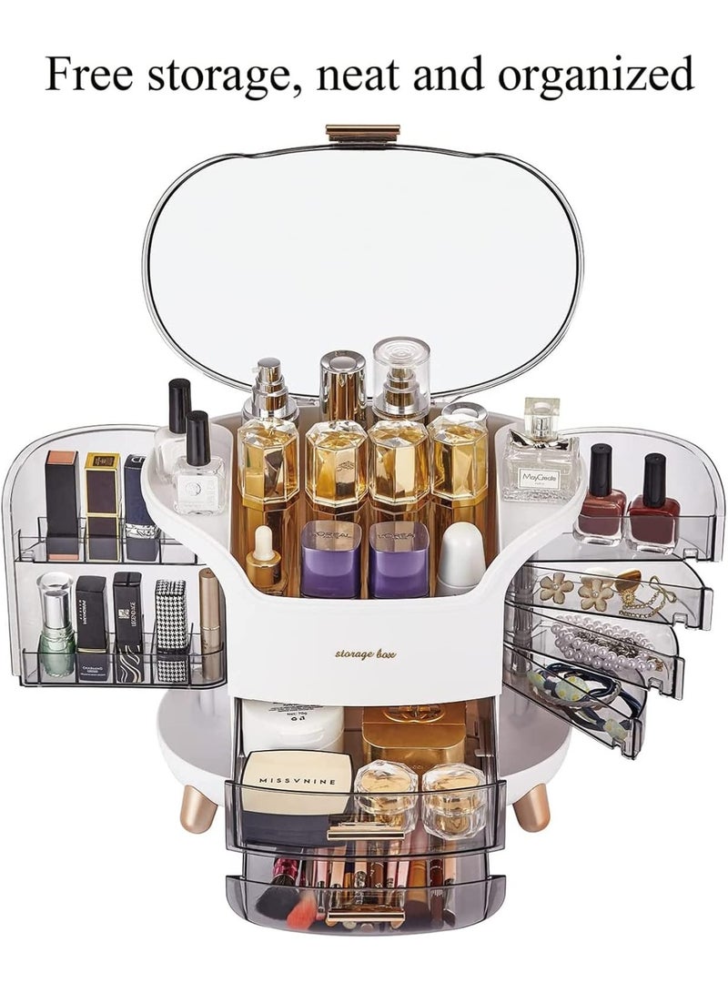 U-HOOME Cosmetic Display Case Make up Organizer Skin Care Organizer, SkinCare Organizers for Bathroom Countertop,Bedroom Vanity Organizer Desk and Travel - Image 1