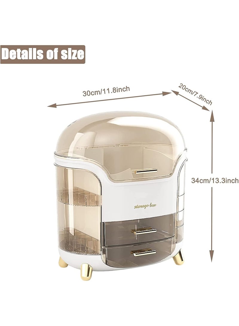 U-HOOME Cosmetic Display Case Make up Organizer Skin Care Organizer, SkinCare Organizers for Bathroom Countertop,Bedroom Vanity Organizer Desk and Travel - Image 3