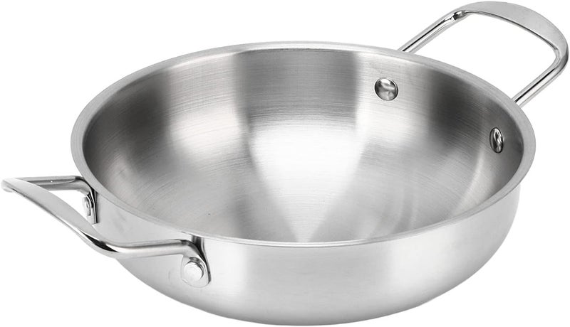 Ramen Pot Durable Stainless Steel Evenly Heating for Cooking Noodle Soup Spaghetti for Home Office Dormitory (18cm) - Image 1