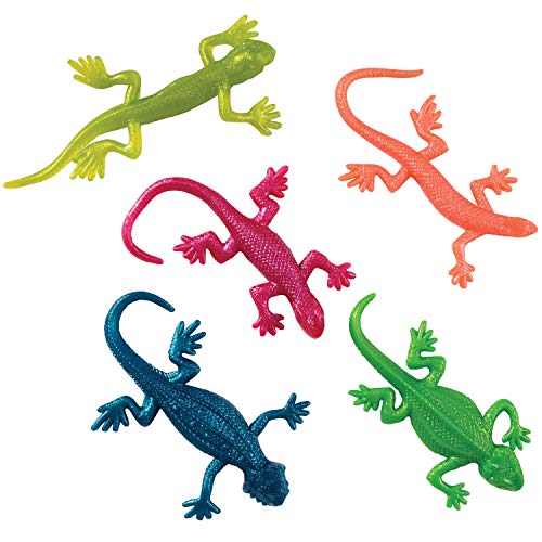 U.S. Toy Stretchy Lizard Toys, 1 Dozen, Assorted Colors - Image 1