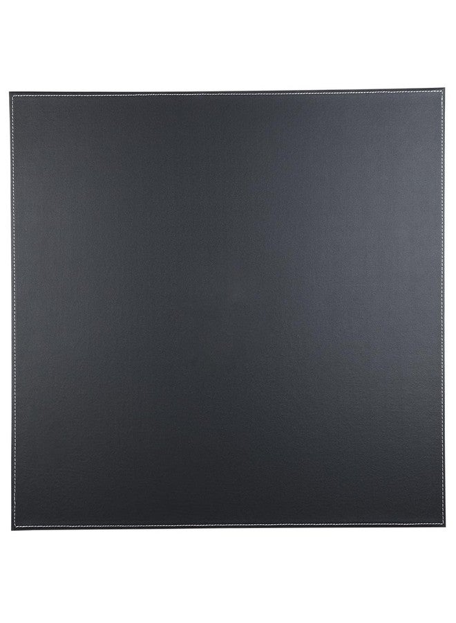 KINGFOM Desk Pad & Mat 24" x 18" Protector Large Mouse Pad PU Leather for Desktops and Laptops (Black) - Image 1