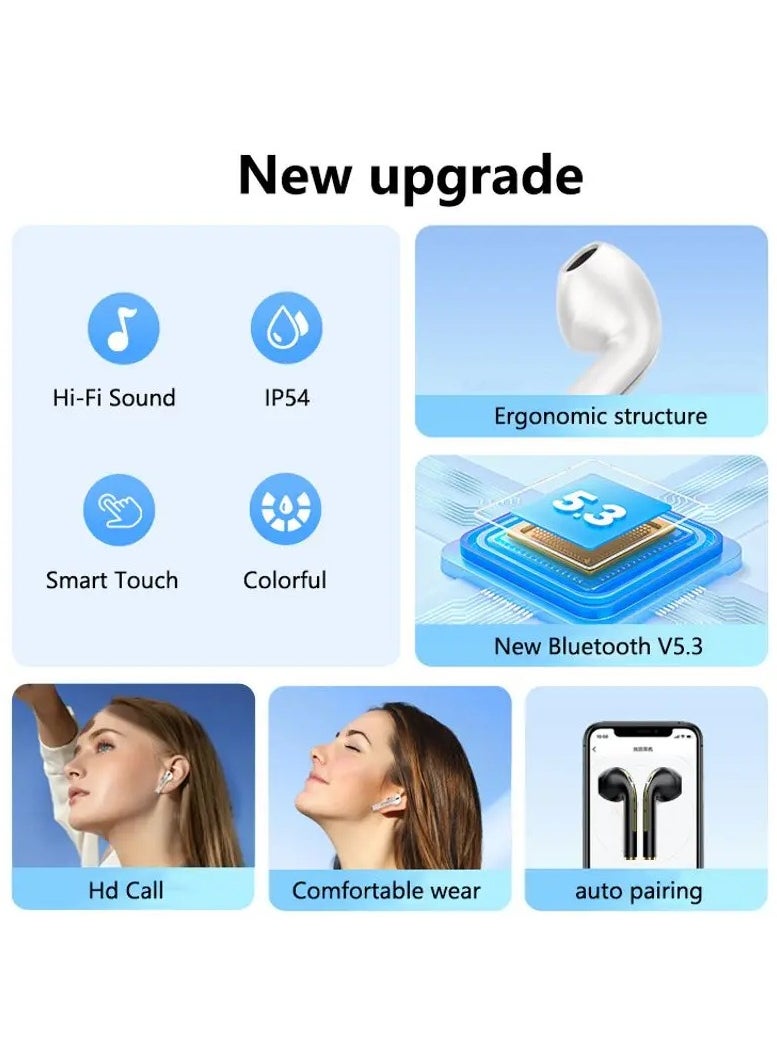 JBLTM - Wireless Earbuds Bluetooth Headphone for iPhone 13 Pro Max 14 12 11 XR Samsung S22 Ultra S21 S20 Galaxy Z A53 A13 A14 Google Pixel 6 7 6a Android in-Ear Headset Noise Canceling USB-C Earphone - Image 1