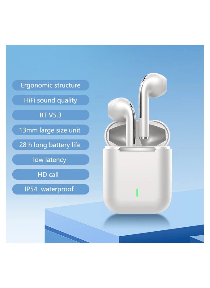 JBLTM - Wireless Earbuds Bluetooth Headphone for iPhone 13 Pro Max 14 12 11 XR Samsung S22 Ultra S21 S20 Galaxy Z A53 A13 A14 Google Pixel 6 7 6a Android in-Ear Headset Noise Canceling USB-C Earphone - Image 1