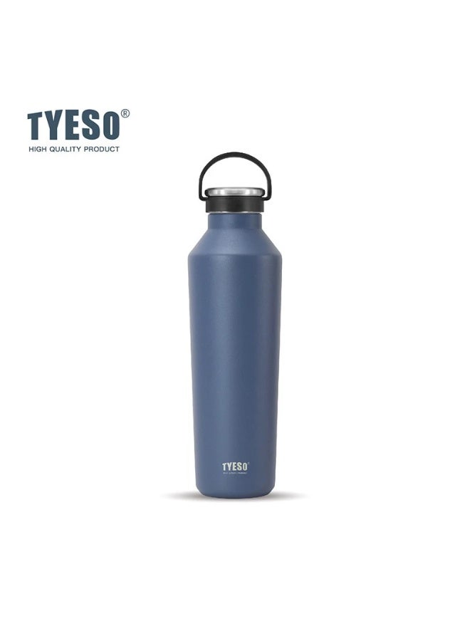 TYESO Beacon Stainless Steel Vacuum Insulated Water Bottle 500ml – Double Wall Thermal Flask with Temperature Retention, Leakproof Lid, Wide Mouth Design, Food Grade SUS304 Steel, Portable Water Bottle for Travel, Office, Gym, Car and Outdoor Use