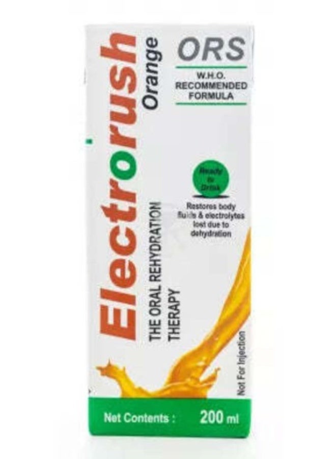 O.R.S ORS Electrorush Orange Ready to Drink 200ml – Fast Hydration & Electrolytes - Image 2