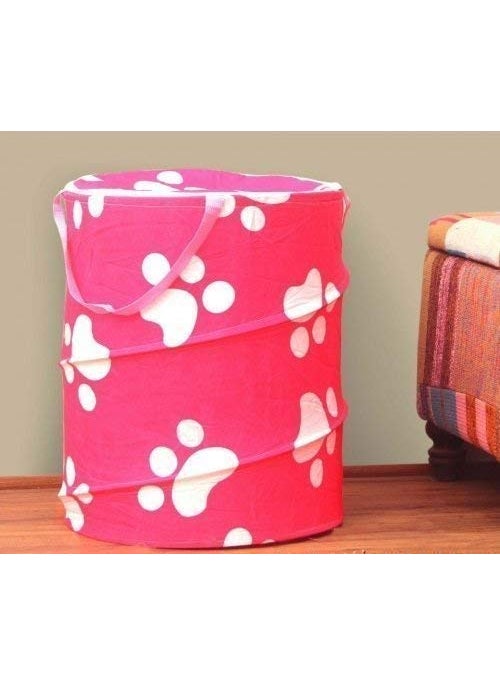 Dev Dev Cotton Foldable Laundry Bag 30 Lit Multi ColourPack of 2  - Image 2