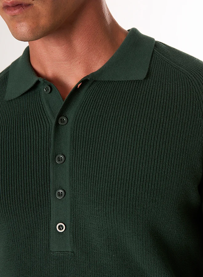 فيليكس هاردي Polo Neck Buttoned Pullover