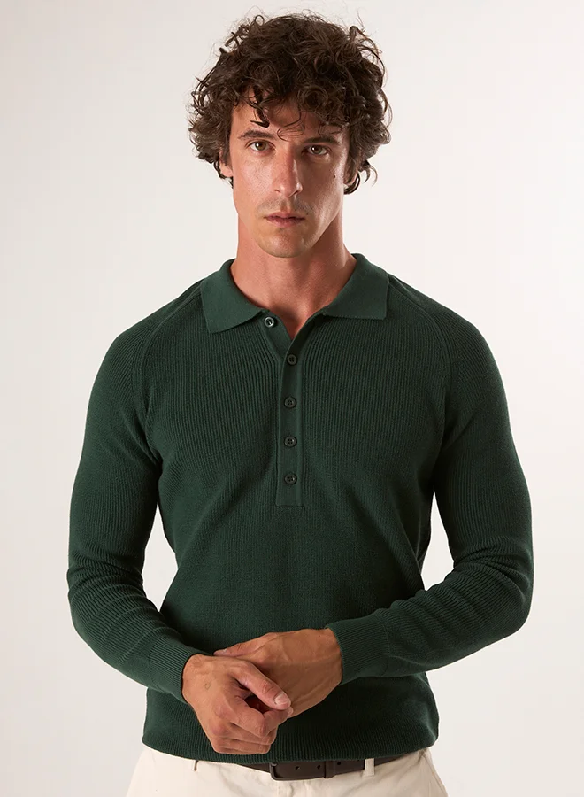 فيليكس هاردي Polo Neck Buttoned Pullover