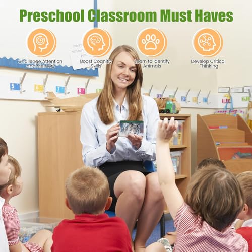 MEROCO Forest Animals Tracks Cards for KidsAnimal Tracks Matching Game Flash CardsHomeschool Animal Games Kids Learning Educational Toys Preschool Autism Learning Materials - Image 5