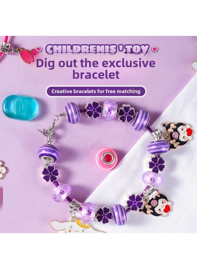 Digging Gem Toys Children's Trendy Play Blind Box Archaeological Digging And Decompression Kulomi Meruti Scraping Soap Diy Soap Fat-Color:KT Cat Scratch Soap Bracelet Gem Blind Box - Image 3