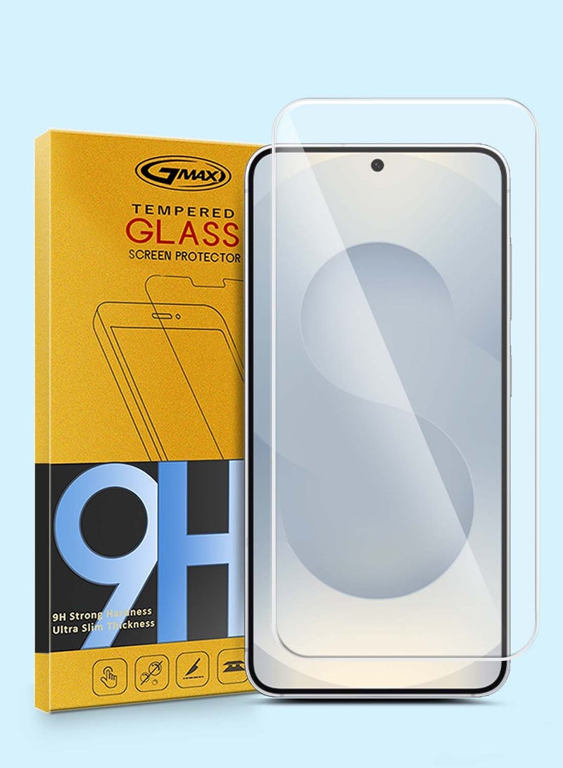 جيماكس سامسونج جالاكسي S25+ / S25 Plus 5G 2025 GMAX Premium Series حواف منحنية 9H 2.5D واقي شاشة من الزجاج المقسى - شفاف - Image 1