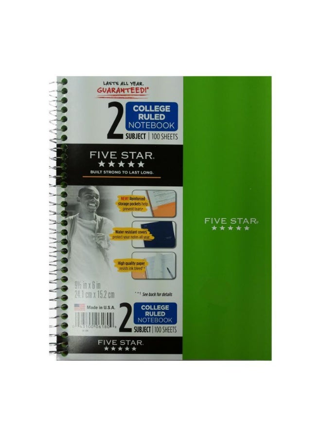 Five Star Notebook 9.5 X 6 in 200 Pages (100 Sheets)