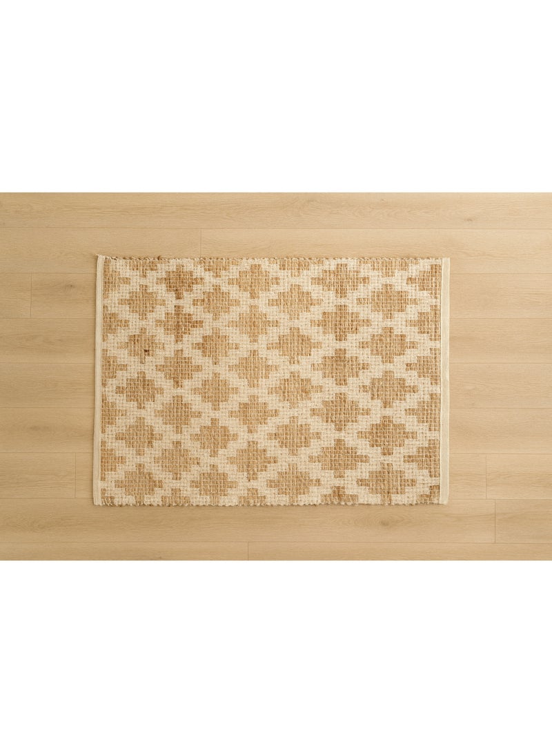 Handwoven Indian rug – 65% wool & 35% cotton - Image 2