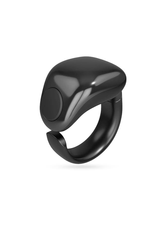 Smart Tasbih Ring Prayer Times Reminder electronic ring & Waterproof with Magnetic charger Muslim electronic s adjustable 2size 20mm 22mm zikr azan clock smart ring tasbih counter,NEW 2024,tasbeeh, tasbih - Black  - Image 1