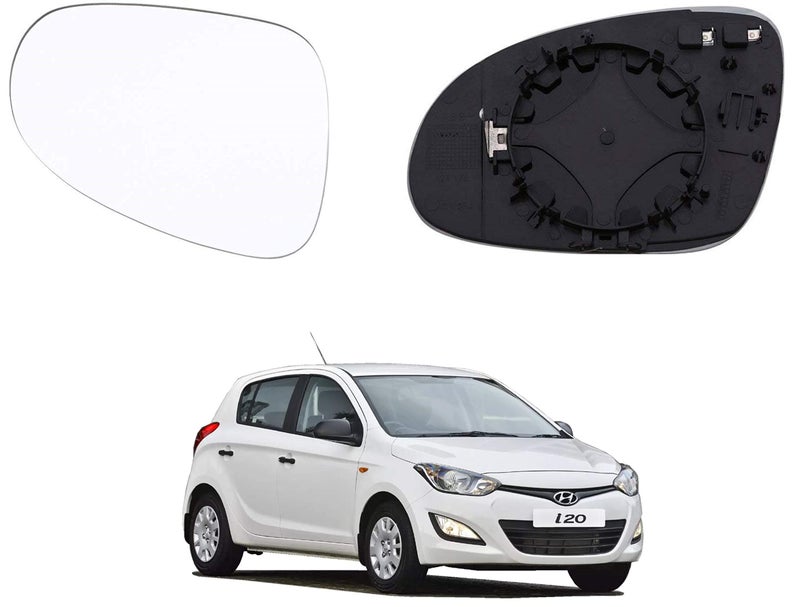 Autovea ® Right/Driver Side Rear View Mirror Glass Compatible for Hyundai i20 Type-2 2012-2014 - Image 1