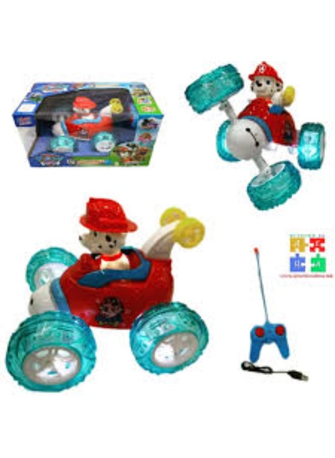 PAW PATROL RC Rechargeable 360 Degree Twisting Stunt Car with Music & Lights for Kids - Image 2