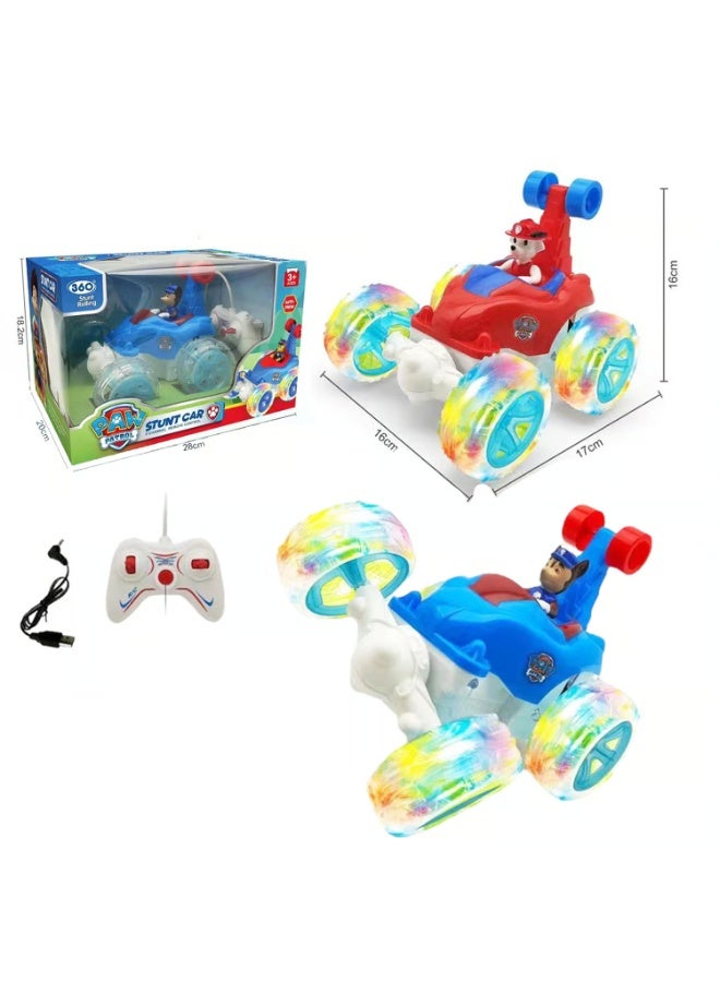 PAW PATROL RC Rechargeable 360 Degree Twisting Stunt Car with Music & Lights for Kids - Image 5