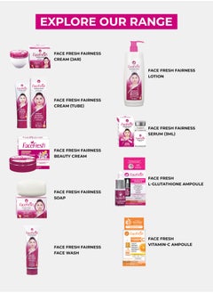 Face Fresh Set of 6 Fairness Face Serum - Alpha Arbutin & Glutathione, Brightening & Glowing Skin, Clears Dark Cells, Best for Dry Skin but can use for All Skin Types 3ml  - Image 4