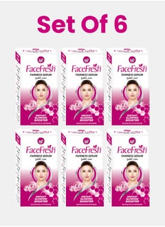 Face Fresh Set of 6 Fairness Face Serum - Alpha Arbutin & Glutathione, Brightening & Glowing Skin, Clears Dark Cells, Best for Dry Skin but can use for All Skin Types 3ml  - Image 1