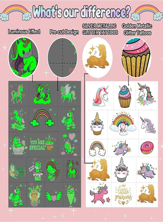 Leesgel Temporary Tattoos for Kids - Unicorn Fake Tattoos for Birthday Decorations, Party Favors, Prizes for Classroom, Trick or Treat, Goodie Bag Stuffers, Stocking Stuffers and Gifts-32 Styles - Image 3