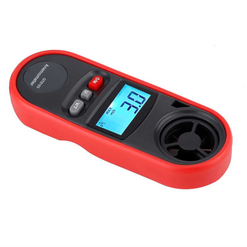 GT8163 مقياس سرعة الريح المحمول الرقمي بشاشة LCD المحمول ومقياس درجة حرارة الريح - Image 5