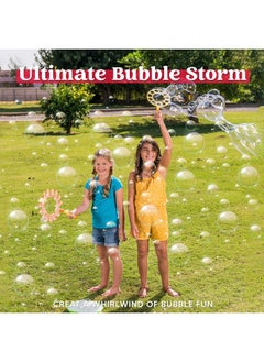 JOYIN JOYIN Big Bubble Wands Set with with Tray, 21" Giant Bubble Wands Bulk for Kids, Summer, Outdoor Play Period & Birthday Party & Games, 6 Pcs Bubble Solution Suitable, Suitable for All Age People  - Image 3