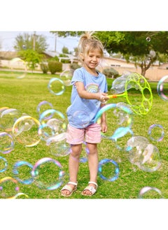 JOYIN JOYIN Big Bubble Wands Set with with Tray, 21" Giant Bubble Wands Bulk for Kids, Summer, Outdoor Play Period & Birthday Party & Games, 6 Pcs Bubble Solution Suitable, Suitable for All Age People  - Image 5
