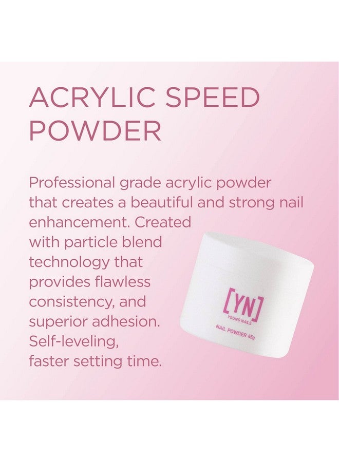 Young Nails Acrylic Speed Powder, Frost Pink, 45 Gram - Image 2