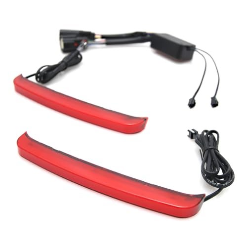 HEYOMOTOR Smoke Tracer Rear Saddlebag Tail Light LED Signal Indicator Run Turn Brake Lights Signal Lamp For Harley Touring Street Gilde Road King Electra Glide Ultra CVO 2014-2023 Motorcycle (Red) - Image 2