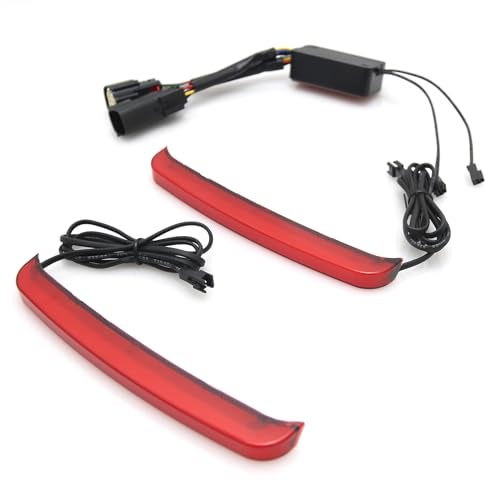 HEYOMOTOR Smoke Tracer Rear Saddlebag Tail Light LED Signal Indicator Run Turn Brake Lights Signal Lamp For Harley Touring Street Gilde Road King Electra Glide Ultra CVO 2014-2023 Motorcycle (Red) - Image 1