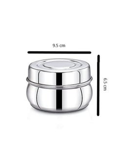 Expresso Expresso Stainless Steel Small/Mini Box Dabba/Container/Storage Box, Set of 6 (75 ml)  - Image 4