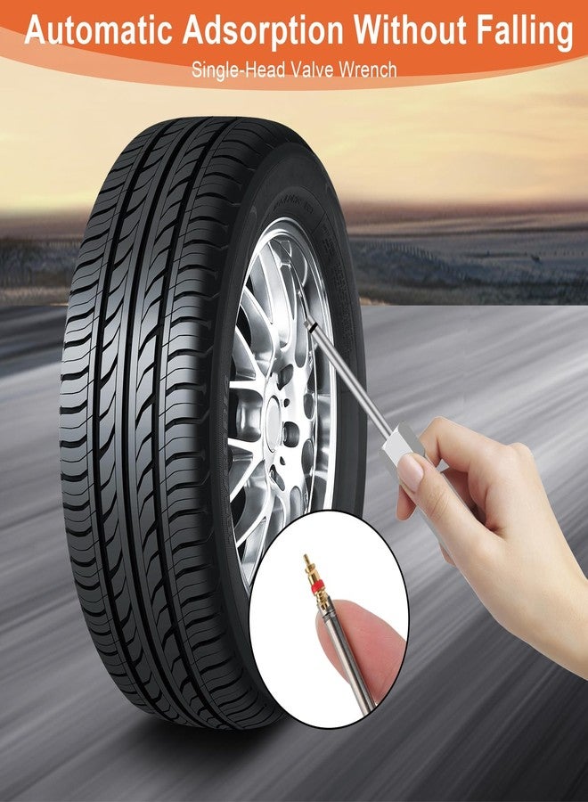 Linkstyle 2pcs Valve Core Removal Tool Set,Automotive Car Motorcycle Truck Bike Screwdriver Valve Stem Core Remover,Tire Repair Install Tool Tire Valve Tool for Schrader Valve Cores (4 Inch Length) - Image 4