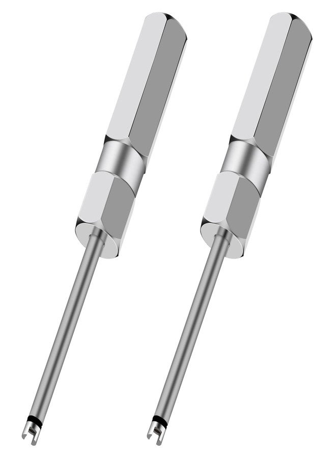 Linkstyle 2pcs Valve Core Removal Tool Set,Automotive Car Motorcycle Truck Bike Screwdriver Valve Stem Core Remover,Tire Repair Install Tool Tire Valve Tool for Schrader Valve Cores (4 Inch Length) - Image 1