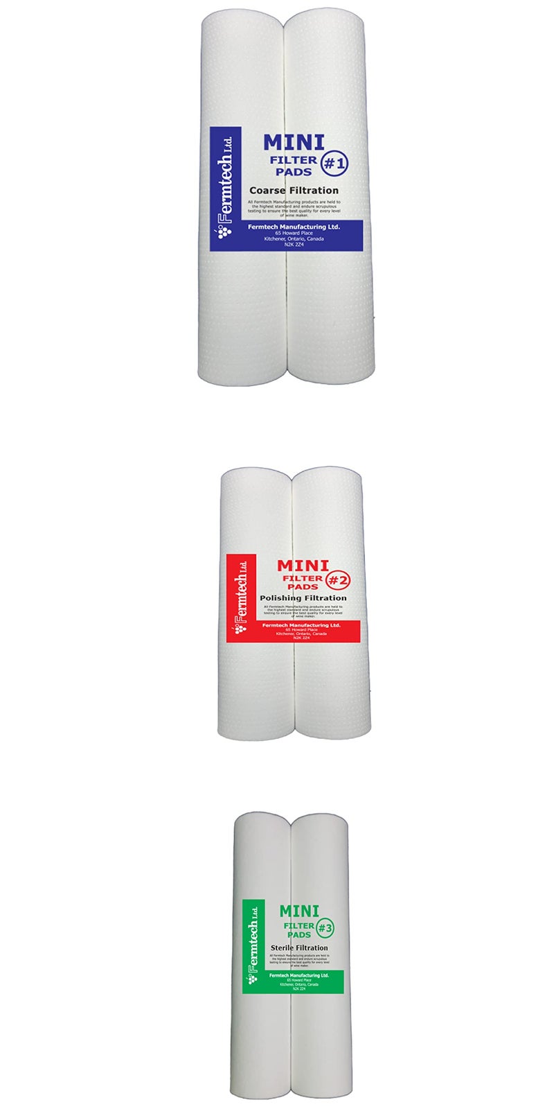 Fermtech Mini 2 Wine Filtration Bundle (#1/#2/#3 Filter Pads) - Image 1