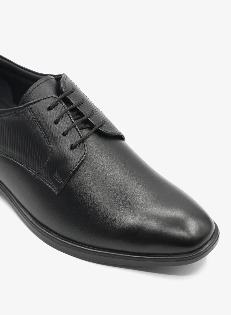 Geoomnii black Formal Lace-Up Shoes for Men – Elegant & Comfortable Office Footwear for Men | Best Price UAE